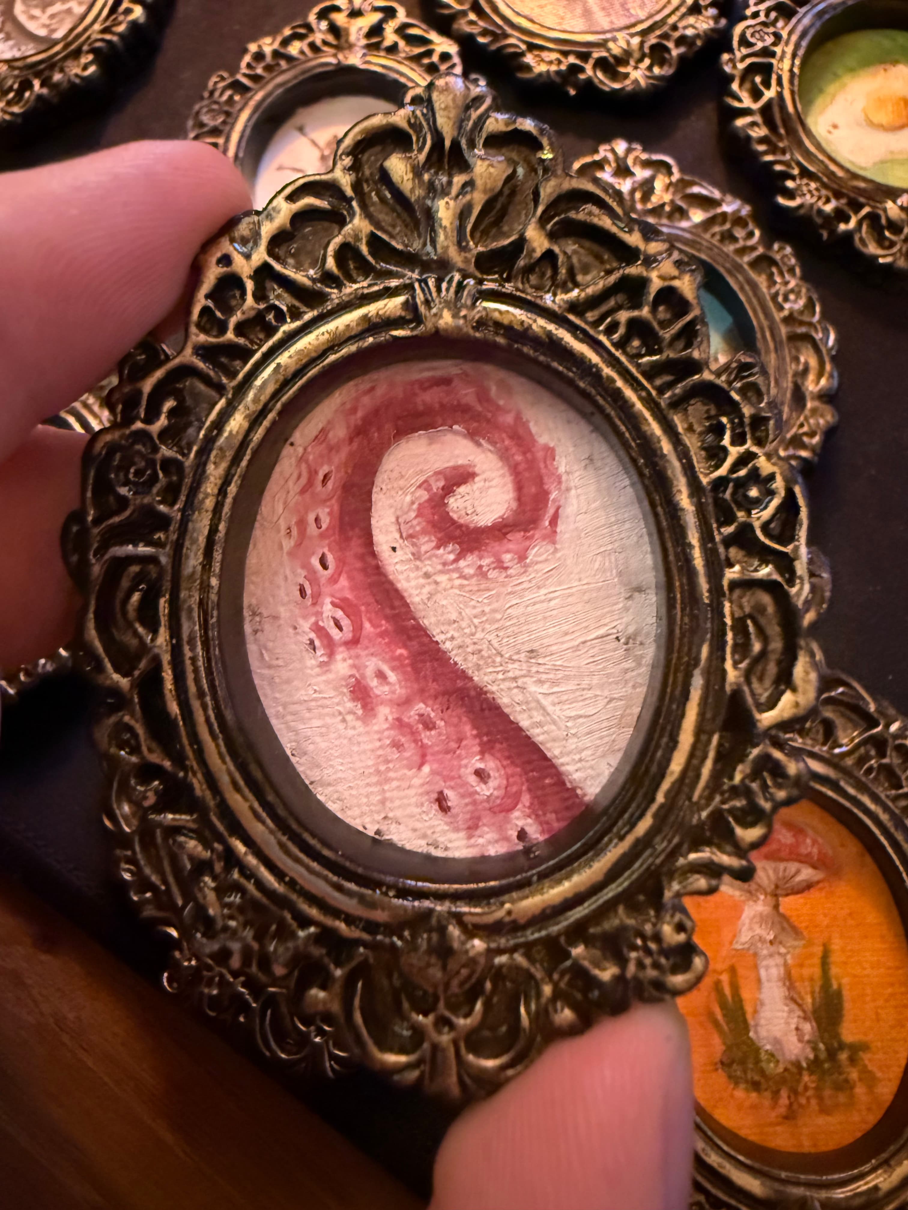 Octopus Tentacle Study in Vintage Frame